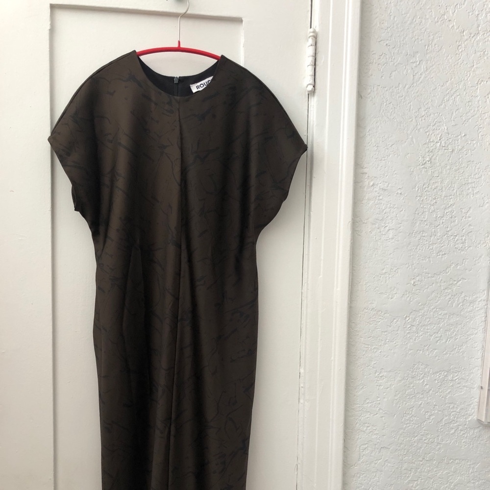 Roucha Patterned Shift Dress